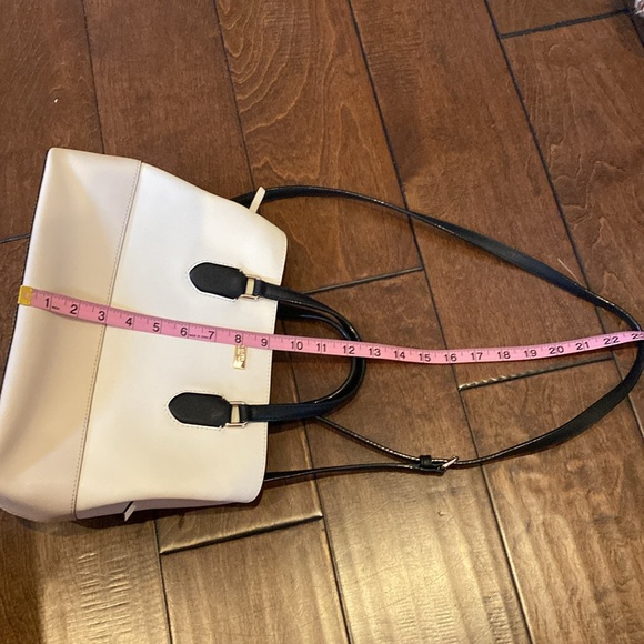 Kate Spade Cream and Black Satchel with Structured Design - Picture 10 of 10